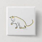 Kat-Button Vierkante Button 5,1 Cm (Voorkant)
