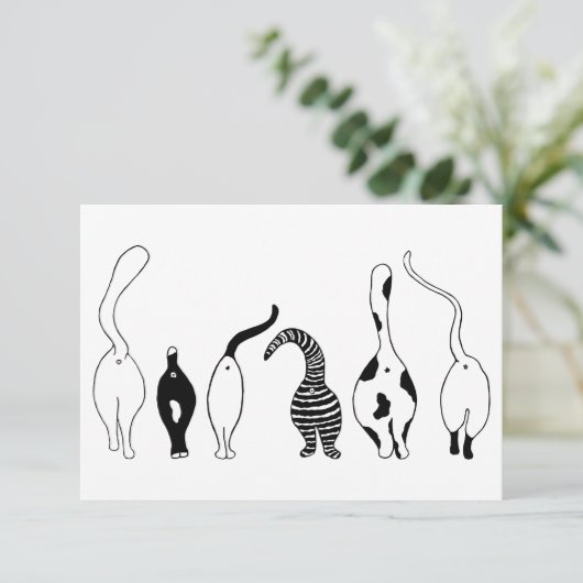 Kat Butts Bedankkaart (Staand voorkant)