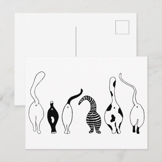 Kat Butts Briefkaart (Voorkant / Achterkant)