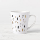 Kat Butts, Crazy Cat Lady, Kitten Butts, Funny Cat Latte Mok (Rechts)