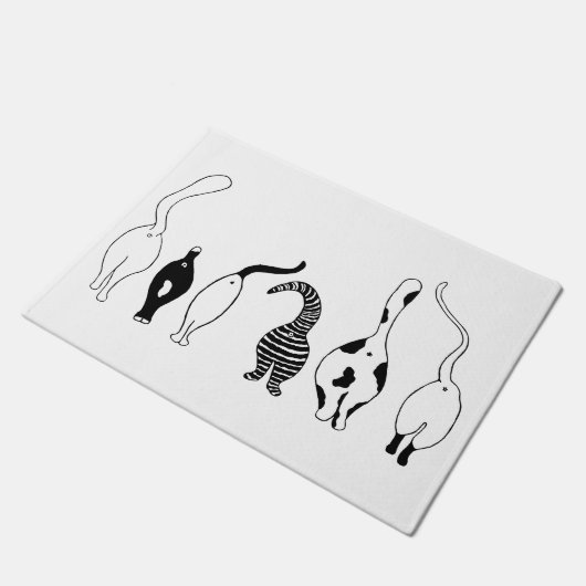 Kat Butts Deurmat (Schuin)