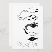 Kat Butts Feestdagenkaart (Voorkant / Achterkant)