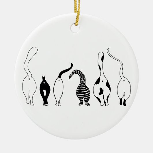 Kat Butts Keramisch Ornament (Voorkant)