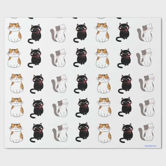 Kat Cadeaupapier (Vlak)