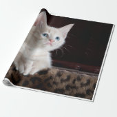 kat cadeaupapier (Uitgerold)