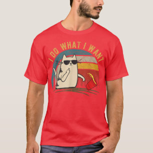 Kat cadeaus voor kattenliefhebber 2022, Retro 70. T-shirt
