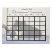 Kat Calendar Pad Notitieblok (Voorkant)