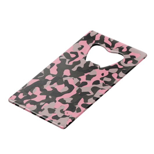 Kat Camo Creditkaart Flessenopener (Achterkant Gekanteld)