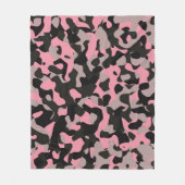 Kat Camo Fleece Deken (Voorkant)
