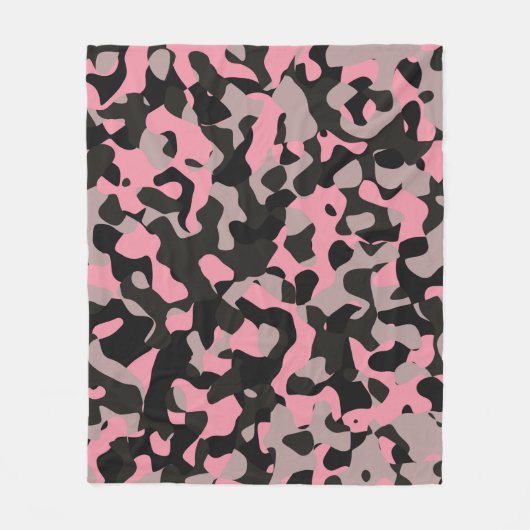 Kat Camo Fleece Deken (Voorkant)