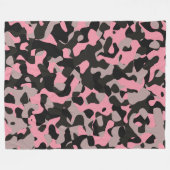 Kat Camo Fleece Deken (Voorkant (Horizontaal))
