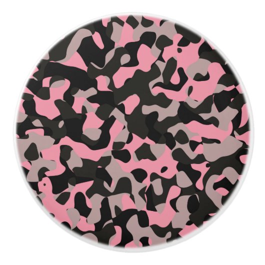 Kat Camo Keramische Knop (Voorkant)