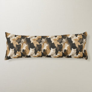 Kat Camouflage Boeket Kustdecoratie Victoriaanse v Lichaamskussen