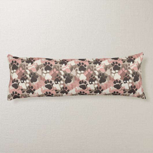 Kat Camouflage Textuur Kustdecor Unieke Decora Lichaamskussen (Achterkant)