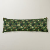 Kat Camouflage Textuur Strandhuis Decor Luxe Ou Lichaamskussen (Voorkant)