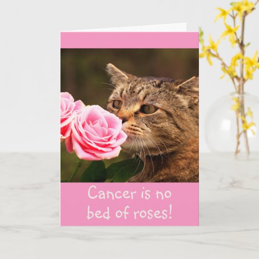 Kat Cancer Wisdom Kaart (Gele Bloem)