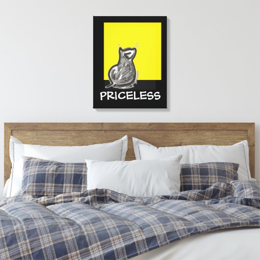 Kat Canvas Afdruk (Insitu (Slaapkamer))