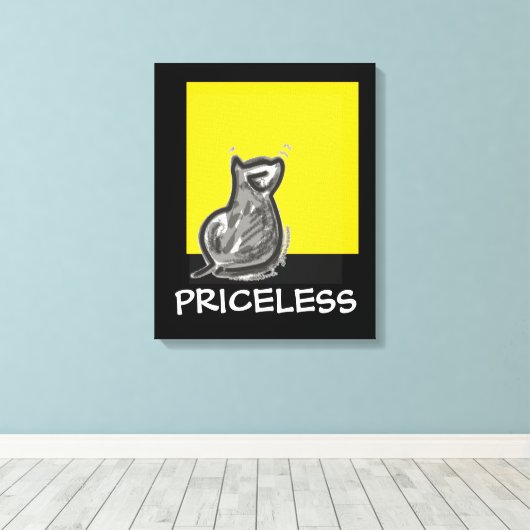 Kat Canvas Afdruk (Insitu (Houten vloer))