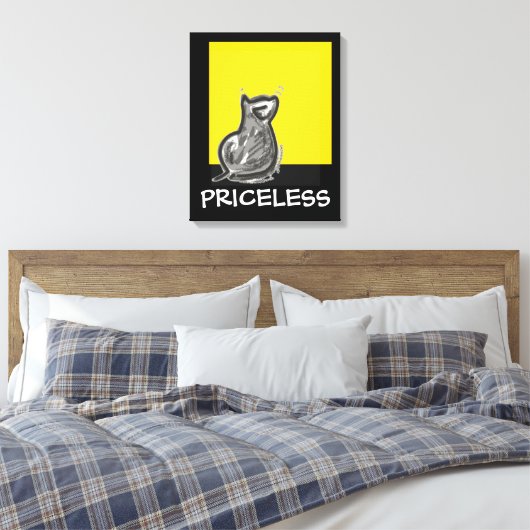 Kat Canvas Afdruk (Insitu (Slaapkamer))