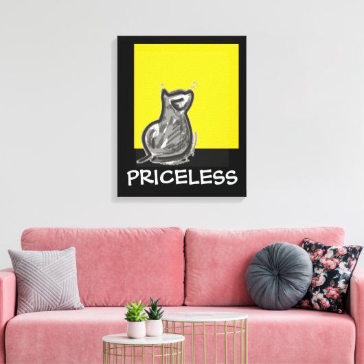 Kat Canvas Afdruk (Insitu (Woonkamer))