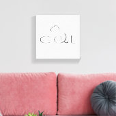 Kat Canvas Afdruk (Insitu (Woonkamer))