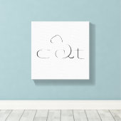 Kat Canvas Afdruk (Insitu (Houten vloer))