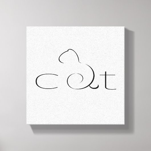 Kat Canvas Afdruk (Voorkant)