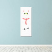 Kat Canvas Afdruk (Insitu (Houten vloer))