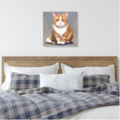 Kat Canvas Afdruk (Insitu (Slaapkamer))