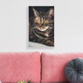 Kat Canvas Afdruk (Insitu (Woonkamer))