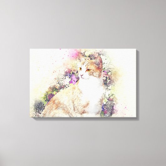 Kat Canvas Afdruk (Voorkant)