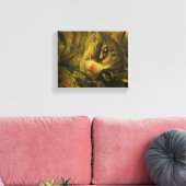 Kat Canvas afdrukken (Insitu (Woonkamer))