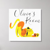 Kat Canvas afdrukken (Voorkant)