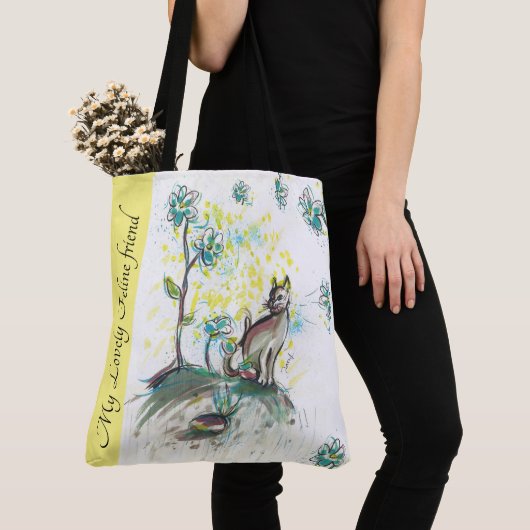 Kat-canvas tas (Dichtbij)