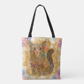 Kat-Canvas tas (Achterkant)