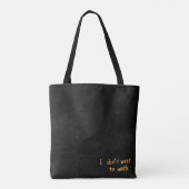 Kat Canvas tas, hand tekening, mooie illustratie Tote Bag (Achterkant)