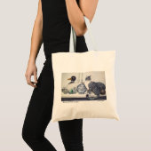 Kat-Canvas tas met kortademige tablet (Voorkant (product))