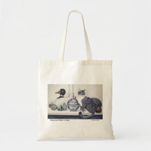 Kat-Canvas tas met kortademige tablet