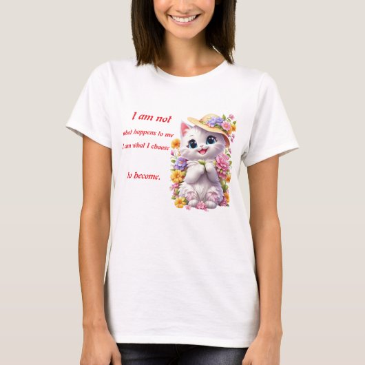 Kat-Canvas tas T-shirt (Voorkant)