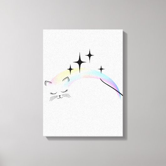 Kat canvas tiener afdruk (Voorkant)