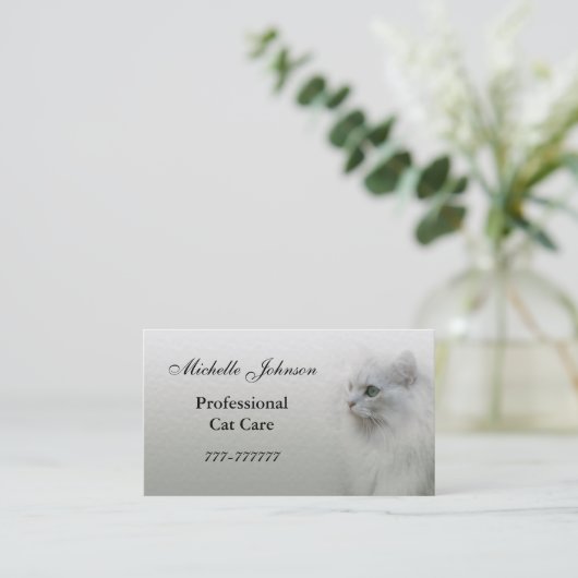 Kat Care Visitekaartje (Staand voorkant)