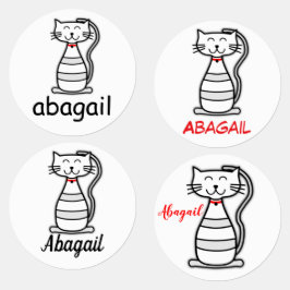 Kat-Cartoon Labels