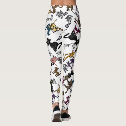 Kat Cartoon Leggings (Achterkant)