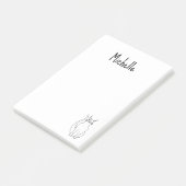 Kat Cartoon Leuk Knipperen Kat Eenvoudig Post-it® Notes (Schuin)