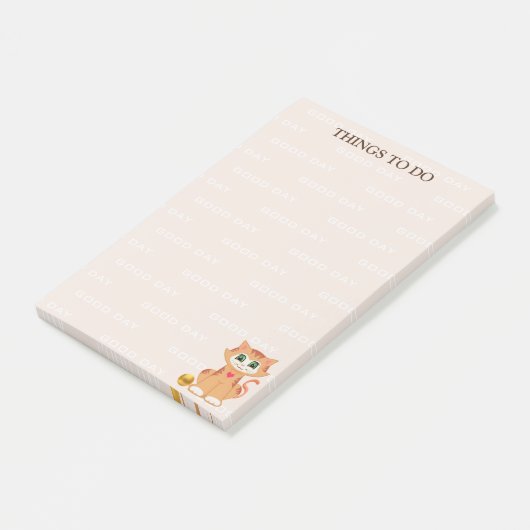 Kat Cartoon op maat gesneden Post-it® Notes (Schuin)