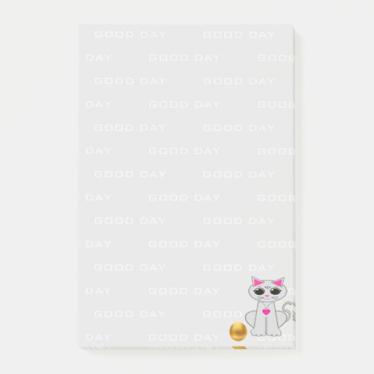 Kat Cartoon op maat gesneden Post-it® Notes (Voorkant)