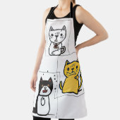 Kat-cartoon Schort (Insitu)