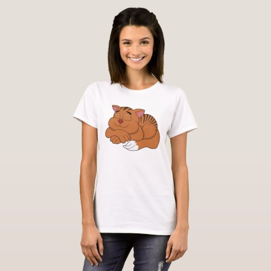 Kat cartoon T-Shirt (Voorkant volledig)