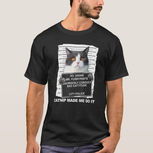 Kat Catnip liet me het doen T-shirt (Voorkant)