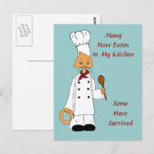 Kat Chef Briefkaart (Voorkant / Achterkant)